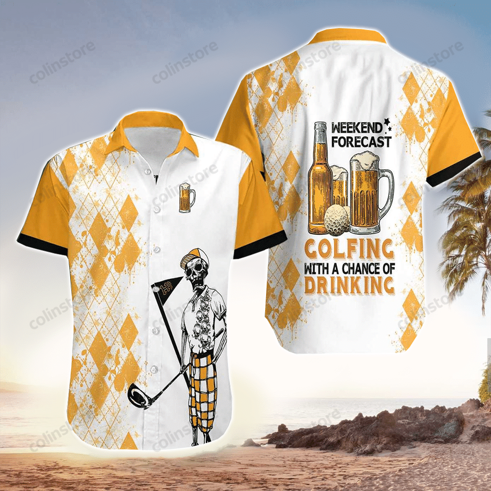 Weekend Forecast Beer And Golf Hawaii Shirt Aloha Ha35636