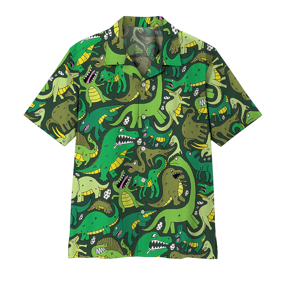 Gearhumans Dinosaur Hawaiian Shirt Ha76180