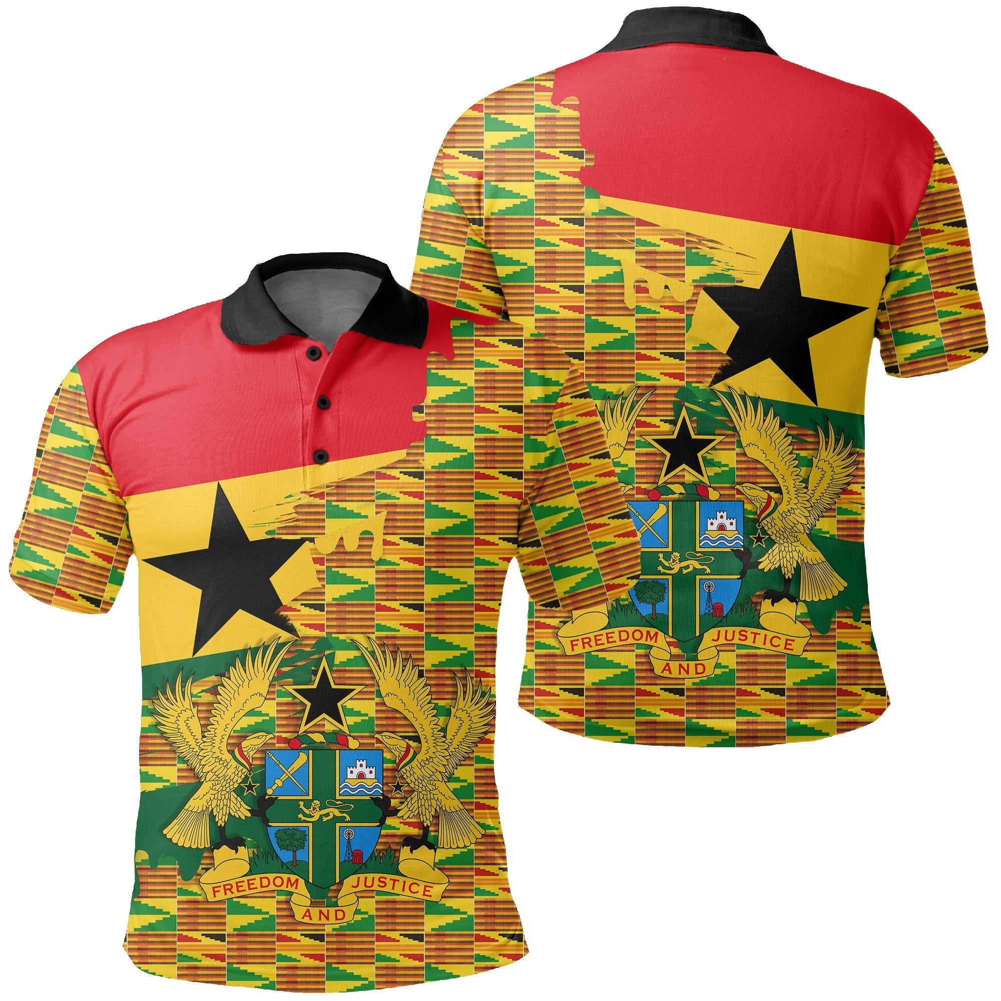 Greek Life Shirt – Kente Geometrical Pattern Polo Shirt – Gash Style