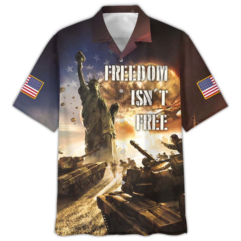 American Veteran 3D All Over Printed, Freedom Isn’T Free Veteran 3D Shirt