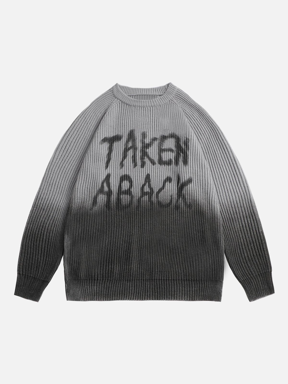 Talishko™ – “Taken Aback” Gradient Sweater