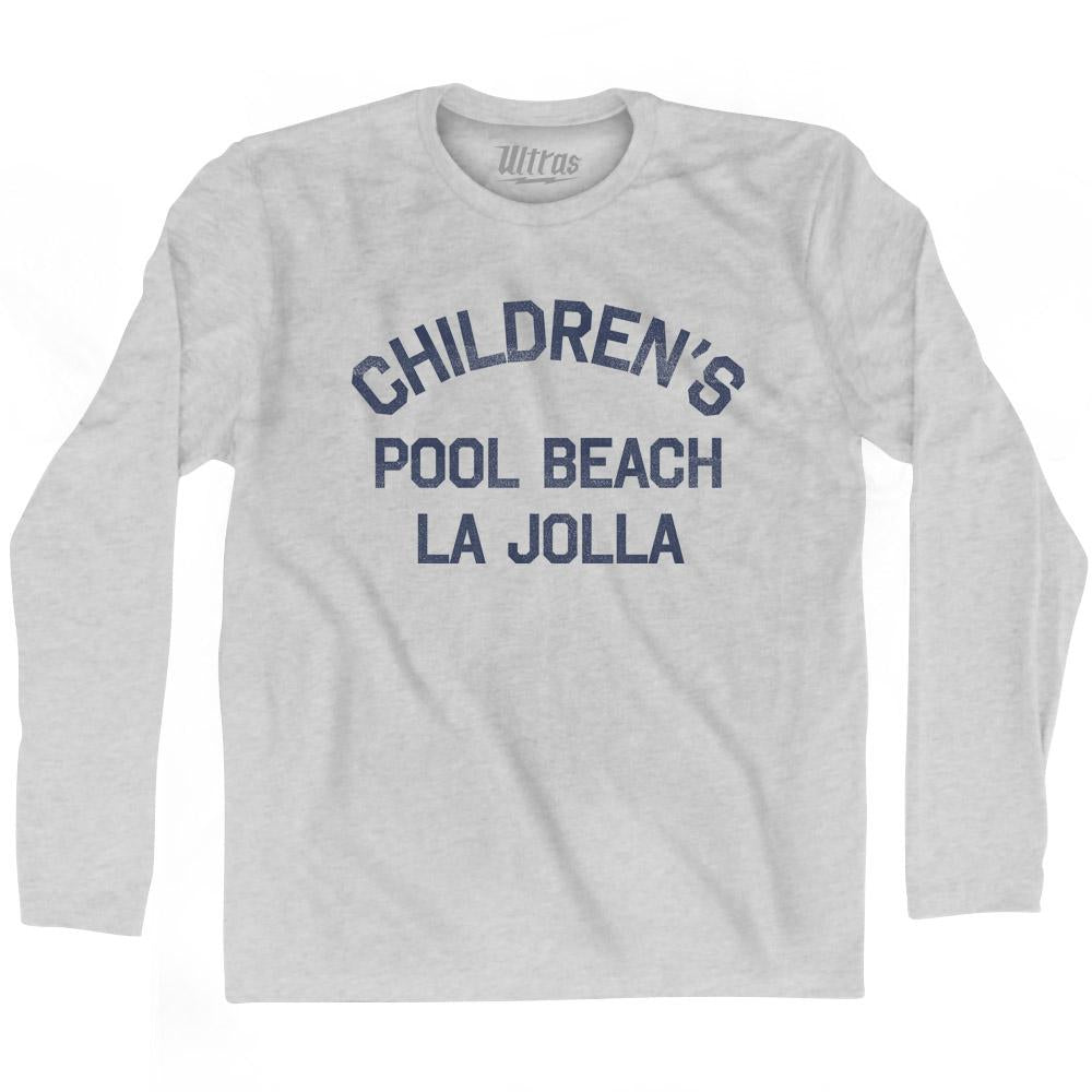 California Children’s Pool Beach, La jolla Adult Cotton Long Sleeve Vintage T-shirt