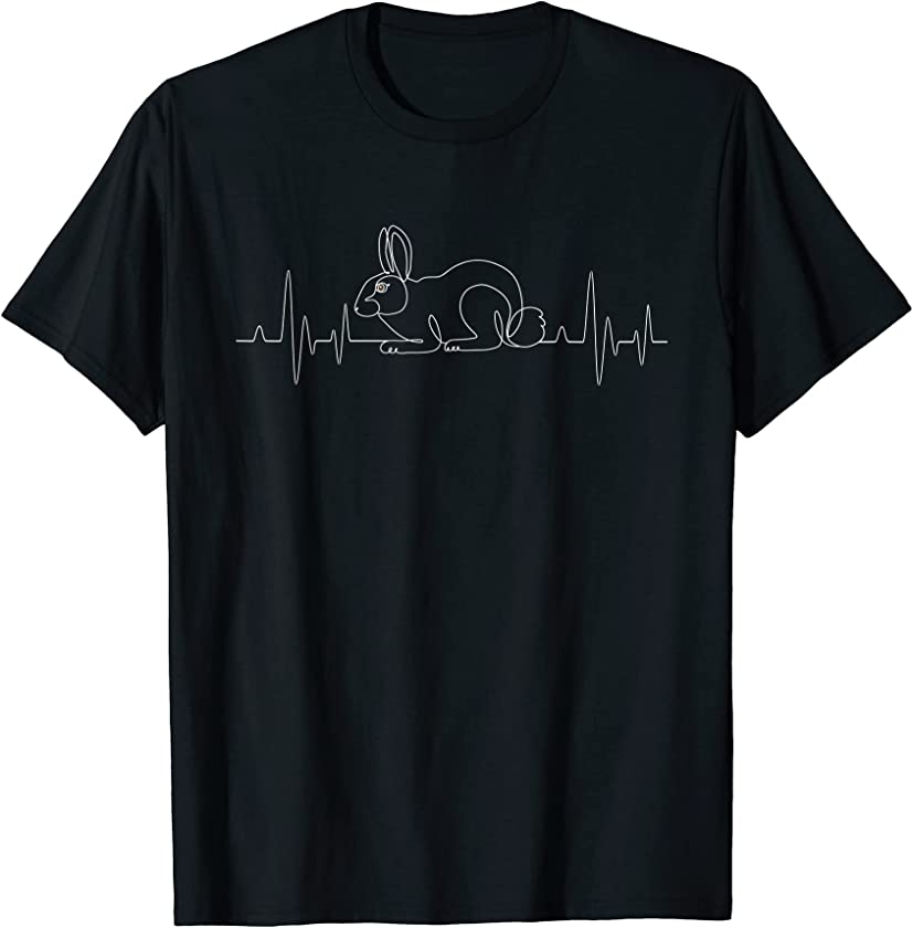 Bunny Heartbeat – Rabbit Lover Zookeeper Farmer Veterinarian T-Shirt