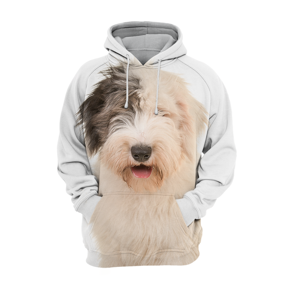 Unisex 3D Graphic Hoodies Animals Dogs Old English Sheepdog Smile