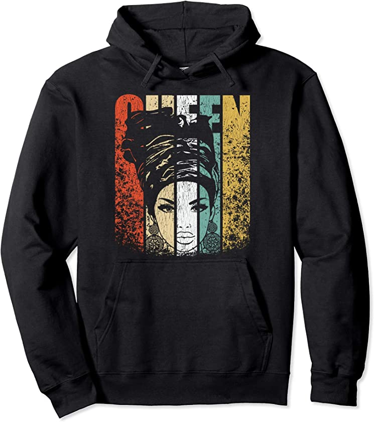 African American Educated Strong Black Woman Queen Pullover Hoodie