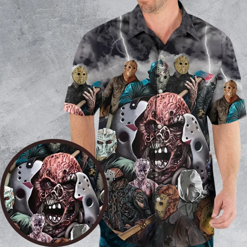 Jason Voorhees Evolution Hawaiian Shirt
