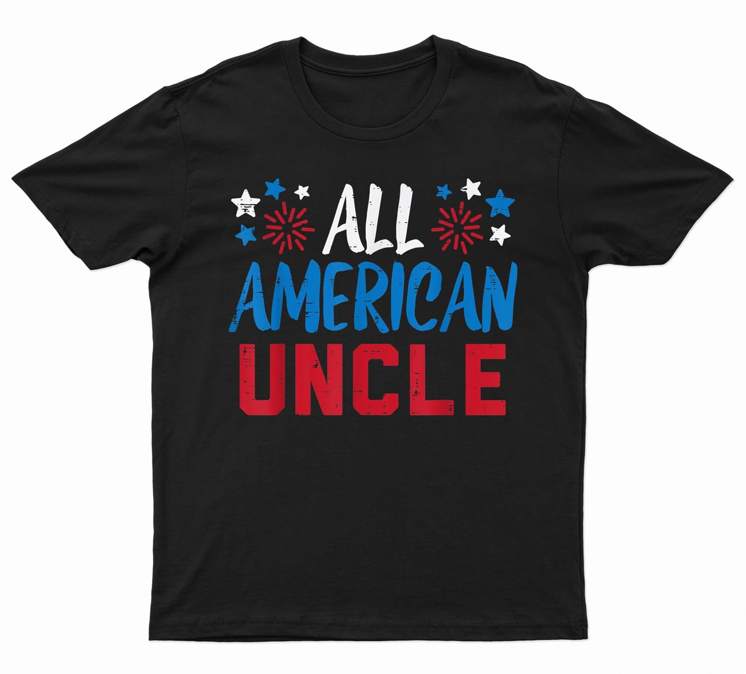 Mens All American Uncle 4Th Of July Matching Family Patriotic T-Shirt