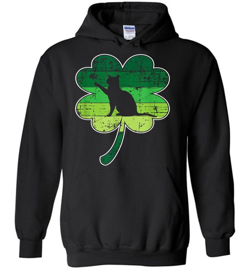 Cat Kittens Lovers Shamrock Irish St Patricks Day Hoodies