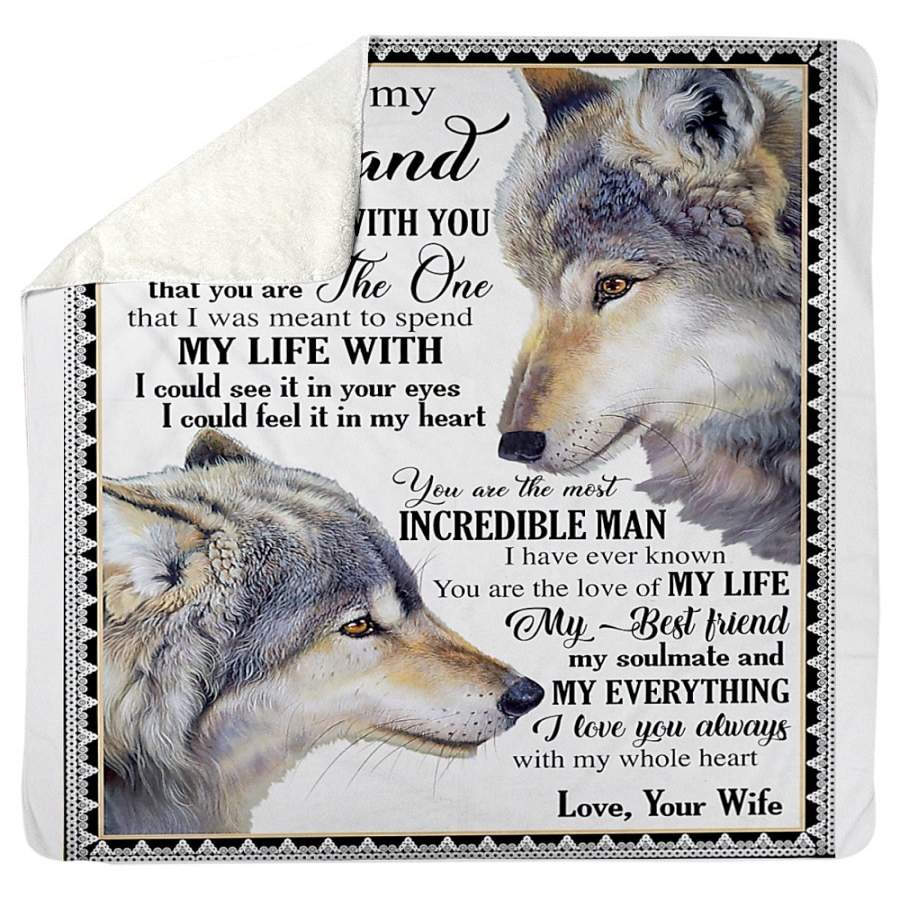 You Are The Love Of My Life Wonderful Gift From Wife To Husband Sherpa Blanket