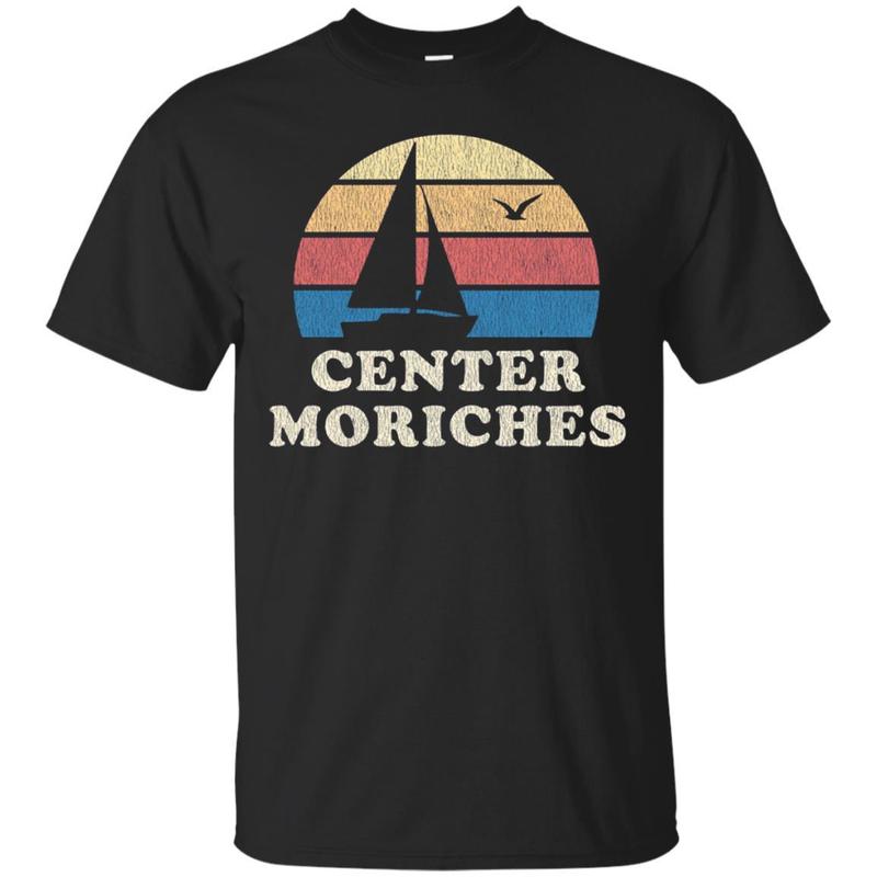 Center Moriches NY T-Shirt Vintage Sailboat 70s Throwback