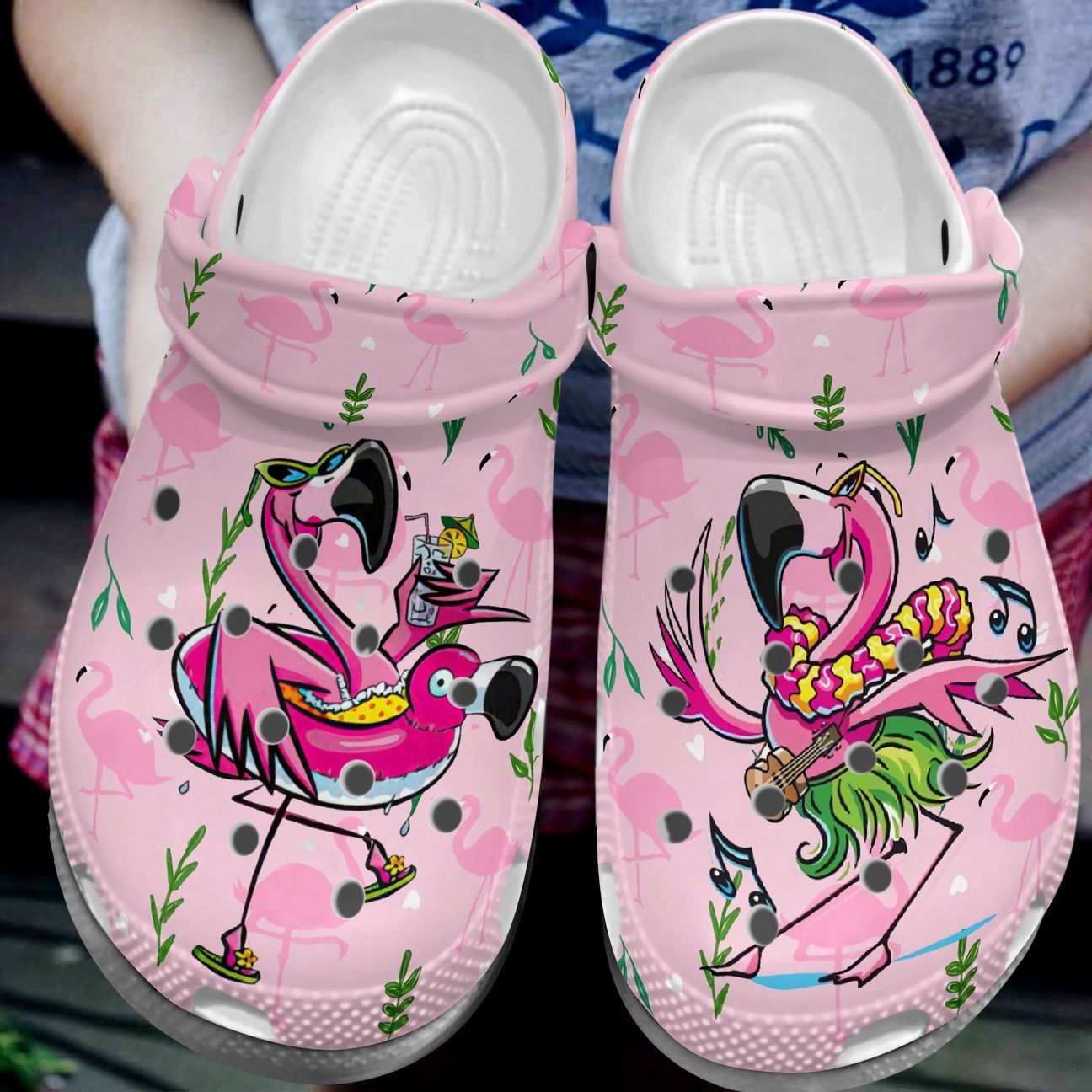 Flamingo Personalized Clog, Custom Name, Text, Color, Number Fashion Style For Women, Men, Kid, Print 3D Funny Flamingo