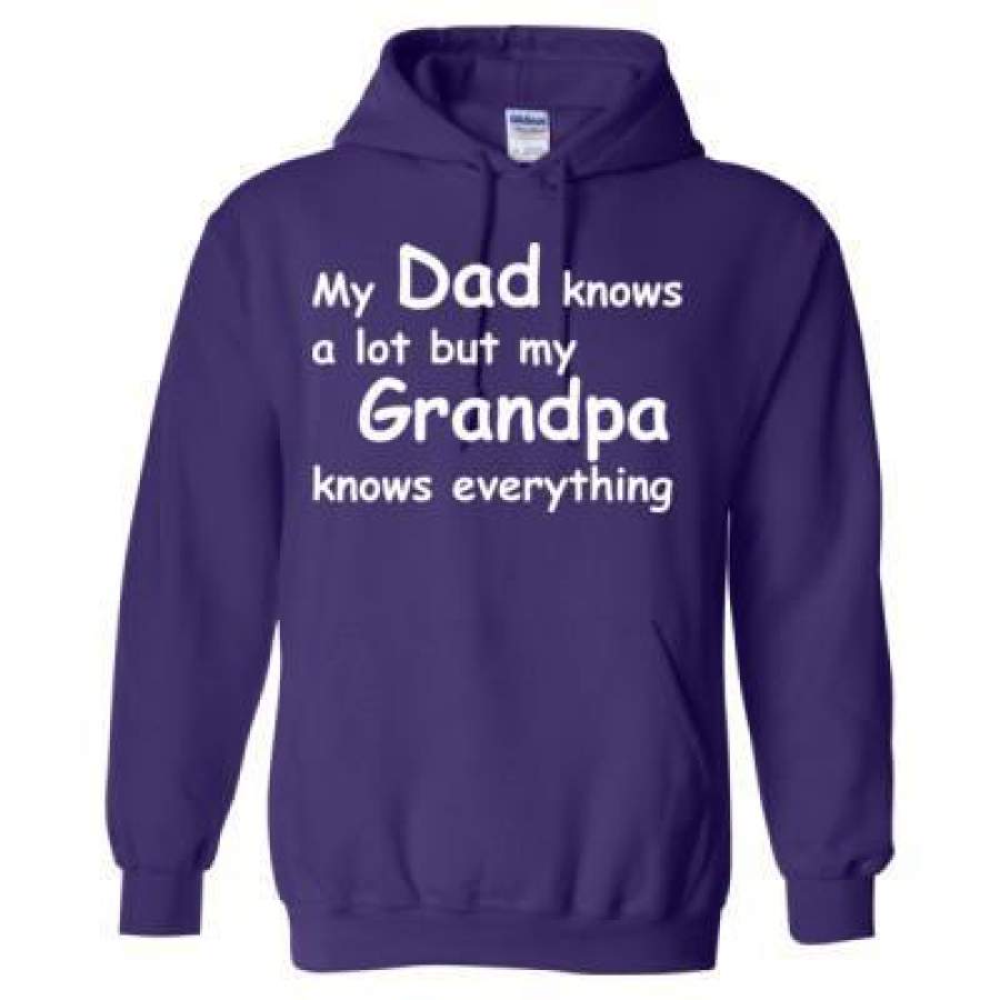 AGR My Dad Knows A Lot But My Grandpa Knows Everything – Heavy Blend™ Hooded Sweatshirt