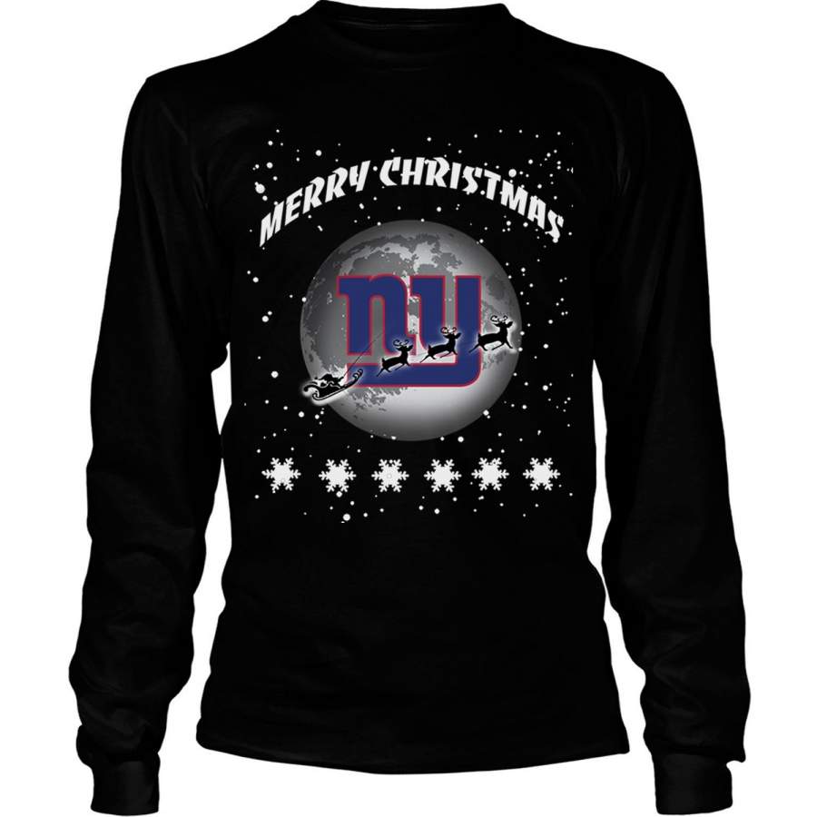 Merry Christmas T Shirt, New York Giants T Shirt – Long Sleeve Tees