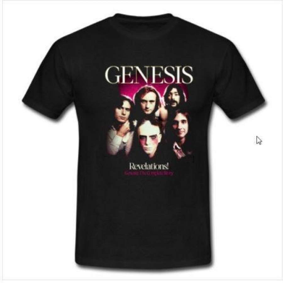 Genesis Band Tour Tshirt Black Mens T Shirt