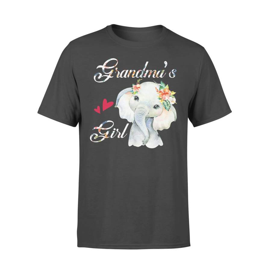 Grandma’s Girl Elephant Floral T-shirt