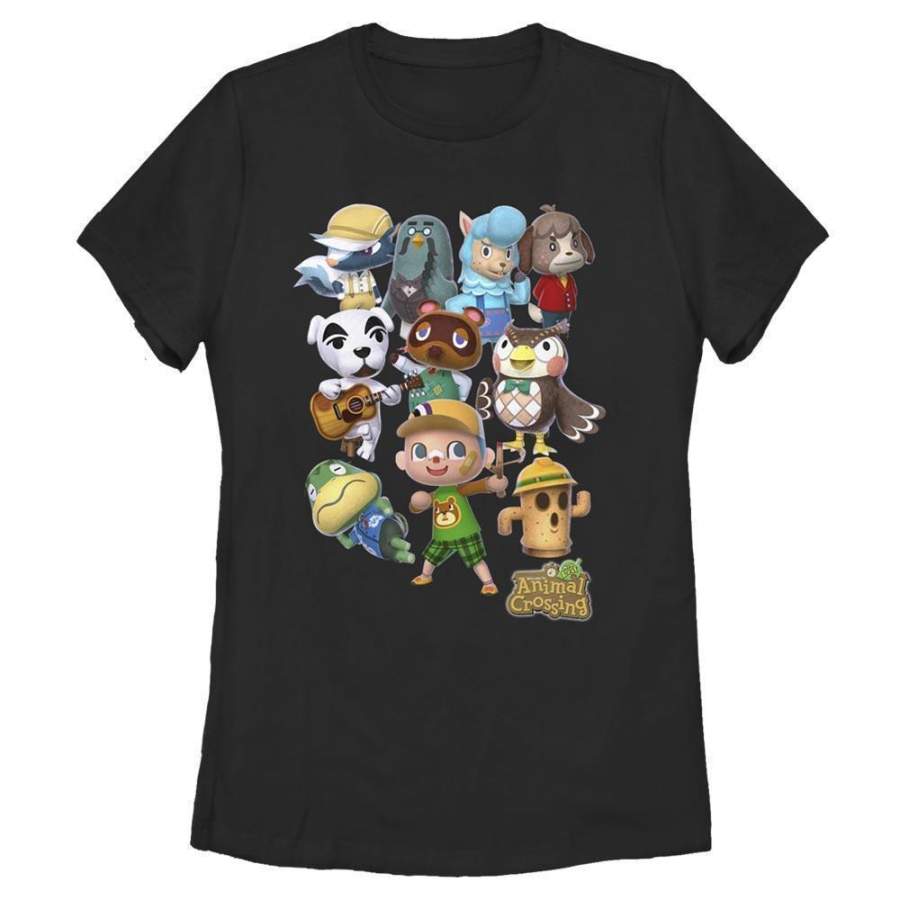 Welcome to Animal Crossing – Animal Crossing Nintendo Women’s T-Shirt, Black