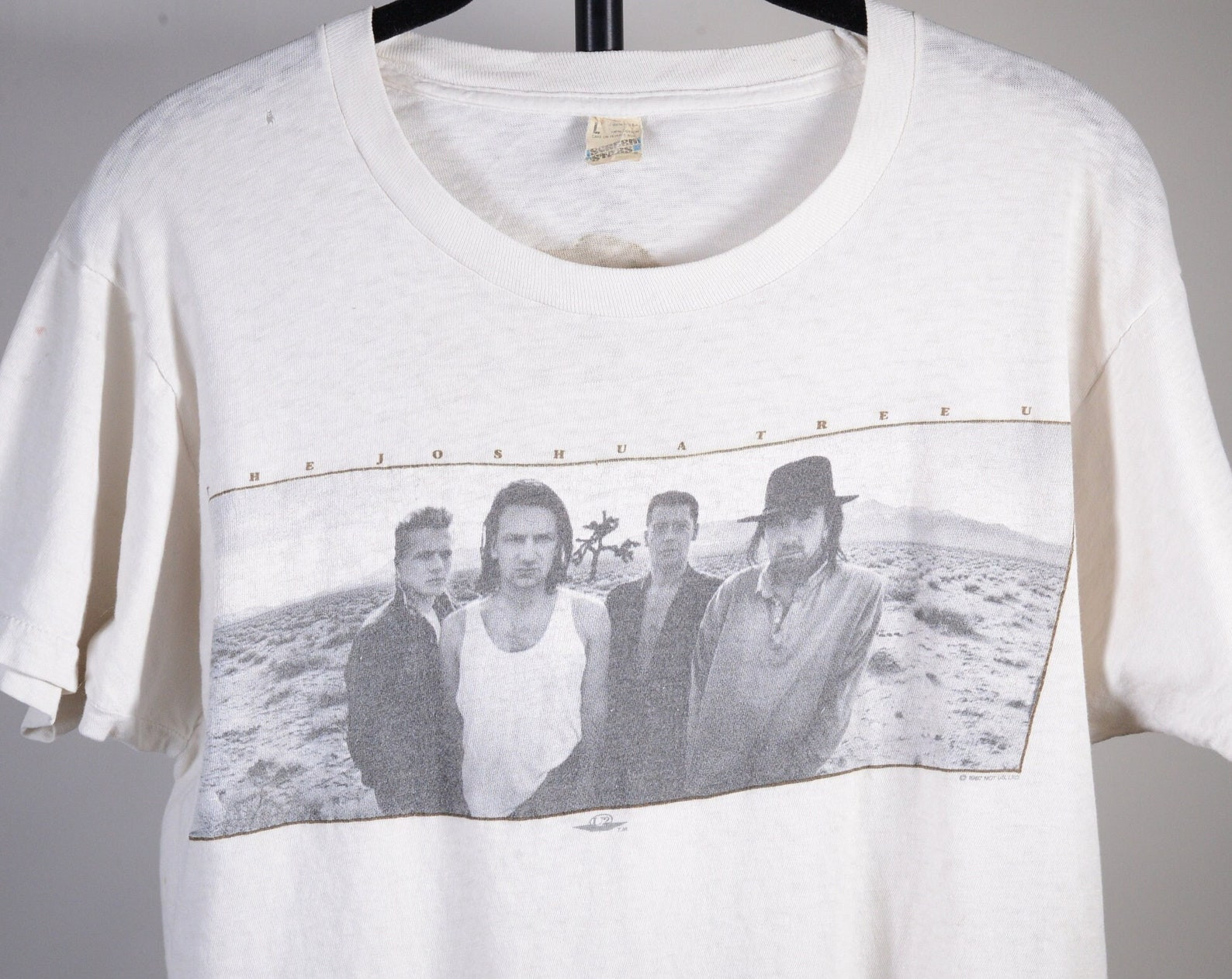 Vtg U2 Joshua Tree Tour Tee 1987 Sheer 80S T Shirt Vintage Screen Stars