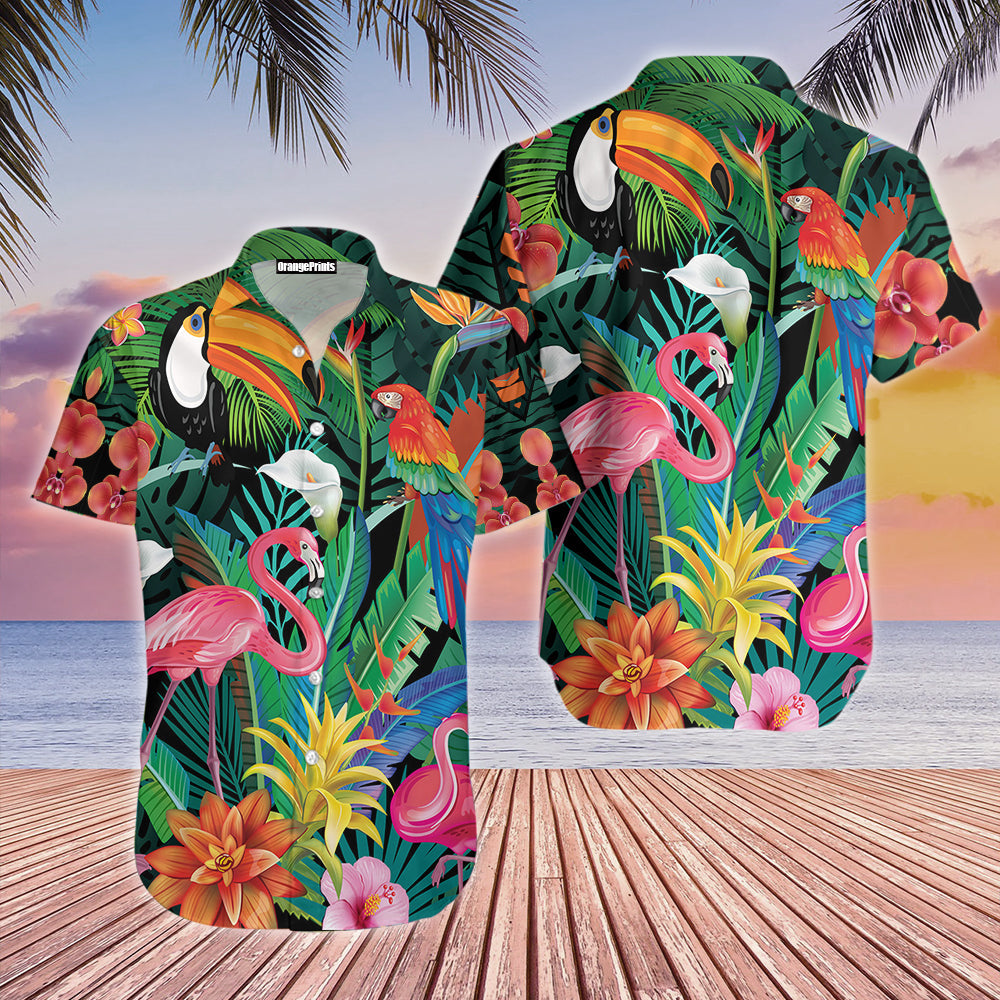 Tropical Flamingo Hawaii Shirt For Men Women Ha99879