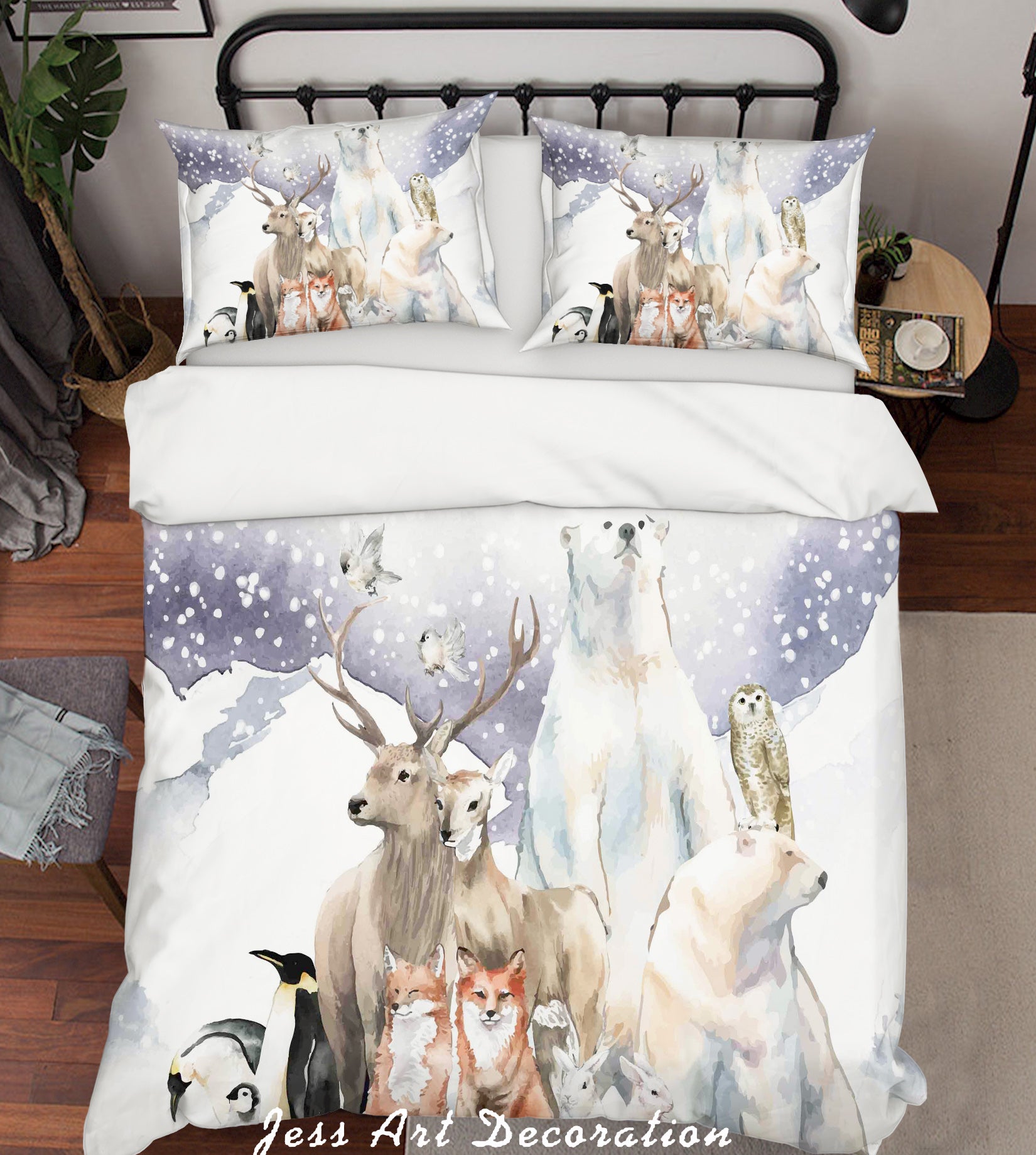 3D Polar Animals Quilt Cover Set Bedding Set Pillowcases 94