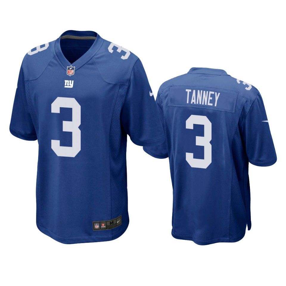 New York Giants Alex Tanney Game Royal Mens Jersey