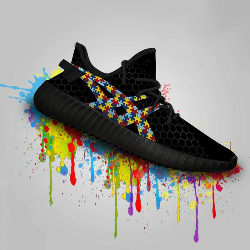 Autism Awareness Custom Yeezy Sneakers Gift Idea My Friends My Boyfriend My Son My Father’S Day Shoes Yeezy Sneakers