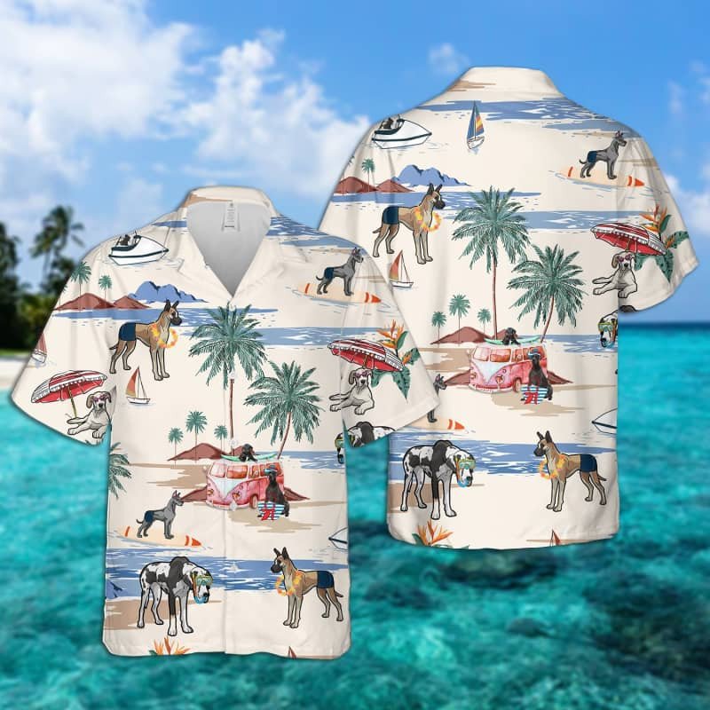 Felacia Great Dane Summer Beach Hawaii Shirt Ha97439