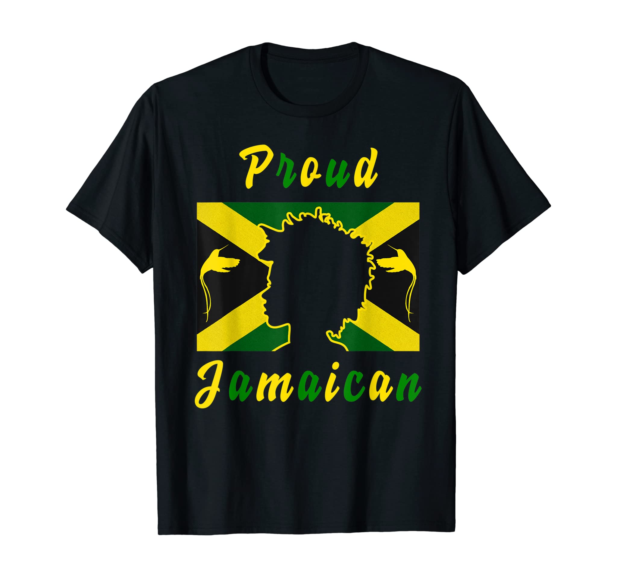 Proud Jamaican Flag Jamaica Independence day August 6th T-Shirt