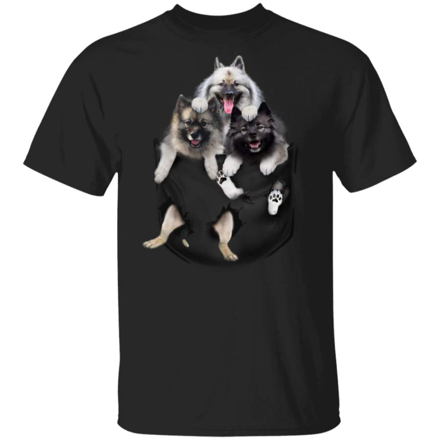 Keeshond 3D Inside Pocket Dog Shirts Cute Valentine Gift Ideas