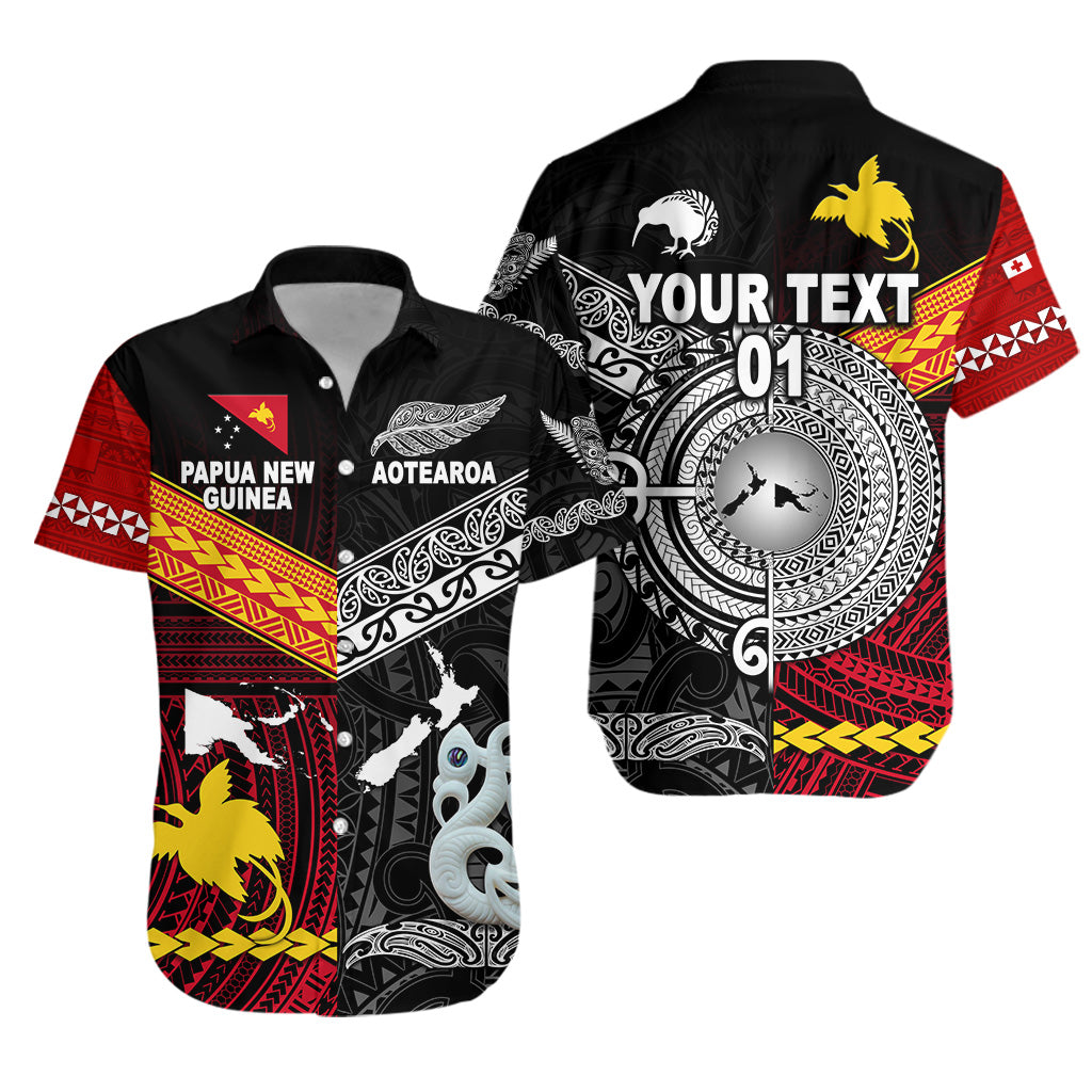 (Custom Personalised) New Zealand Maori Aotearoa Papua New Guinea Polynesian Together Hawaiian Shirt, Custom Text And Number Lt8