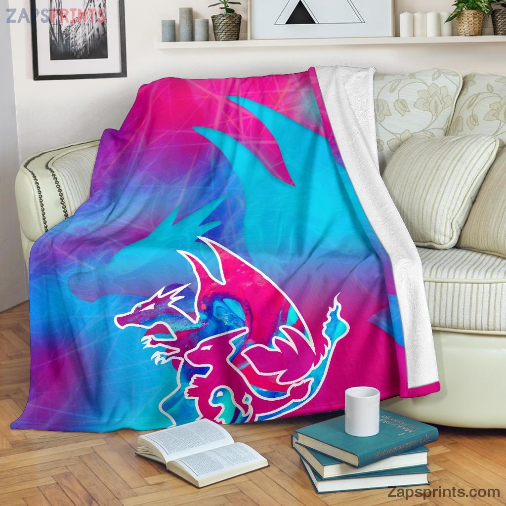 Charizard Evolution Pokemon Blanket