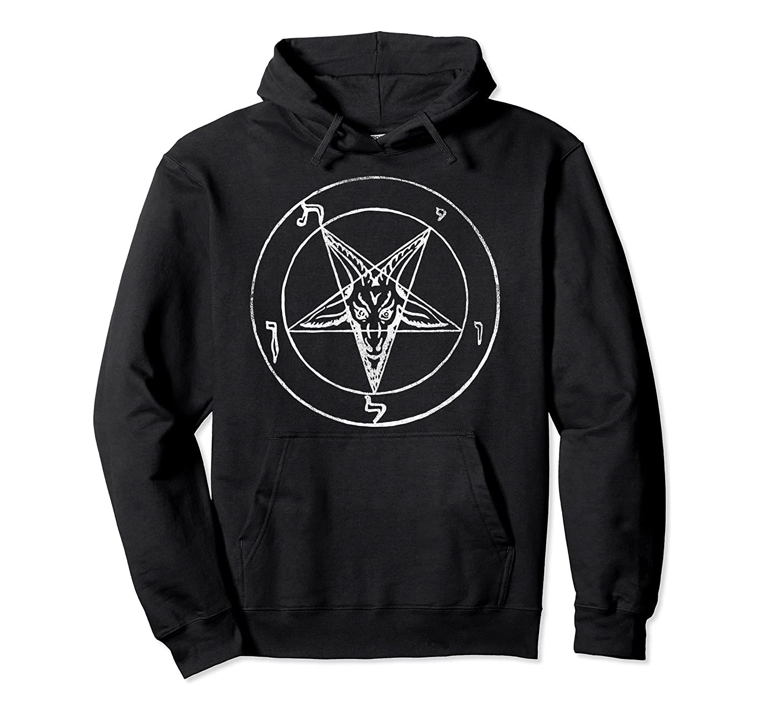 Vintage Satanic Pentagram Hoodie (Sigil of the Devil), T-Shirt, Sweatshirt, Tank Top, Racerback, Dolman