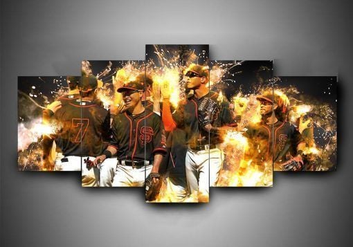 San Francisco Giants Sport 5 Panel Canvas Art Wall Decor