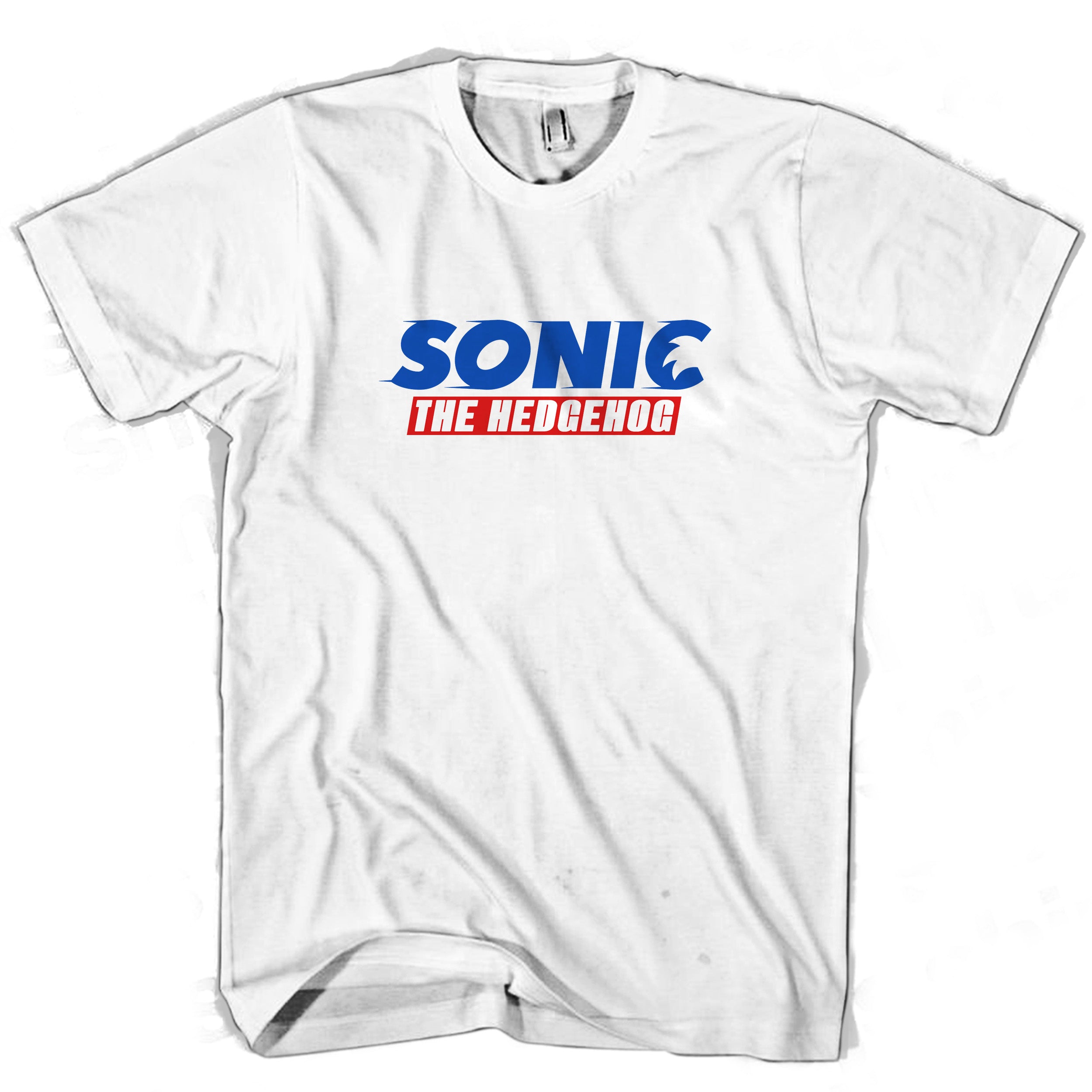 Sonic The Hedgehog Movie Logo Blue Man’S Tee T-Shirt