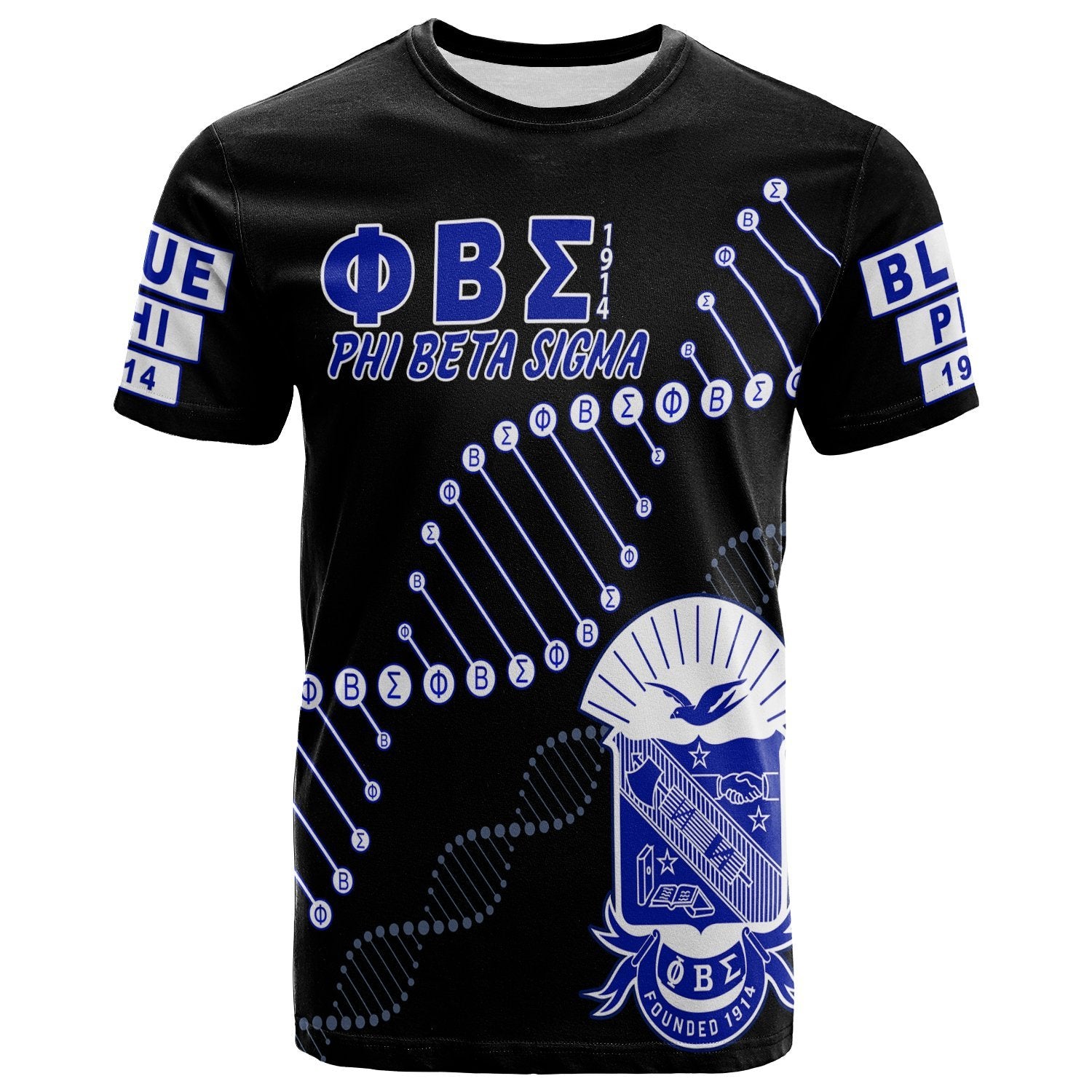 Phi Beta Sigma In My Dna T-Shirt Black Lt13