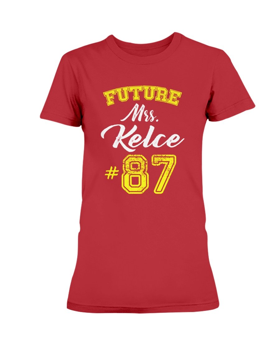 Womens Future Mrs. Kelce Football Team Fan T Shirt