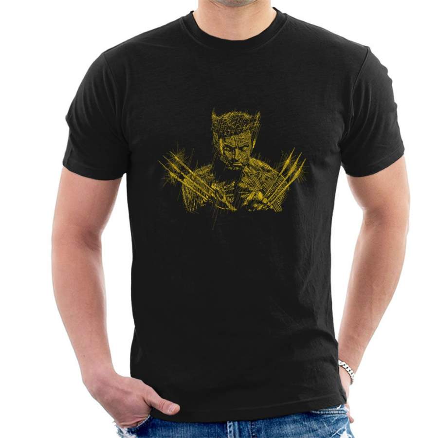 X Men Logan Sketch Men’s T-Shirt