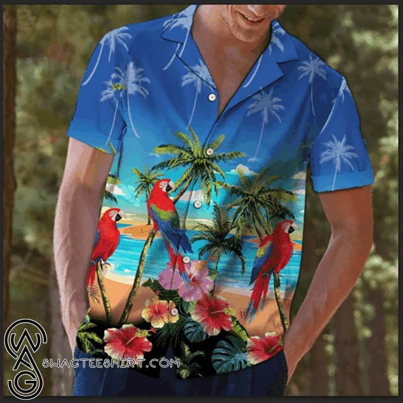 Beach hawaii parrot summer hawaiian shirt – Maria