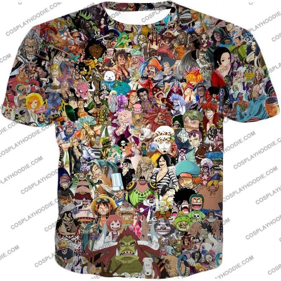 One Piece Awesome Anime One Piece All In One Characters T-Shirt Op023 Animood Collections