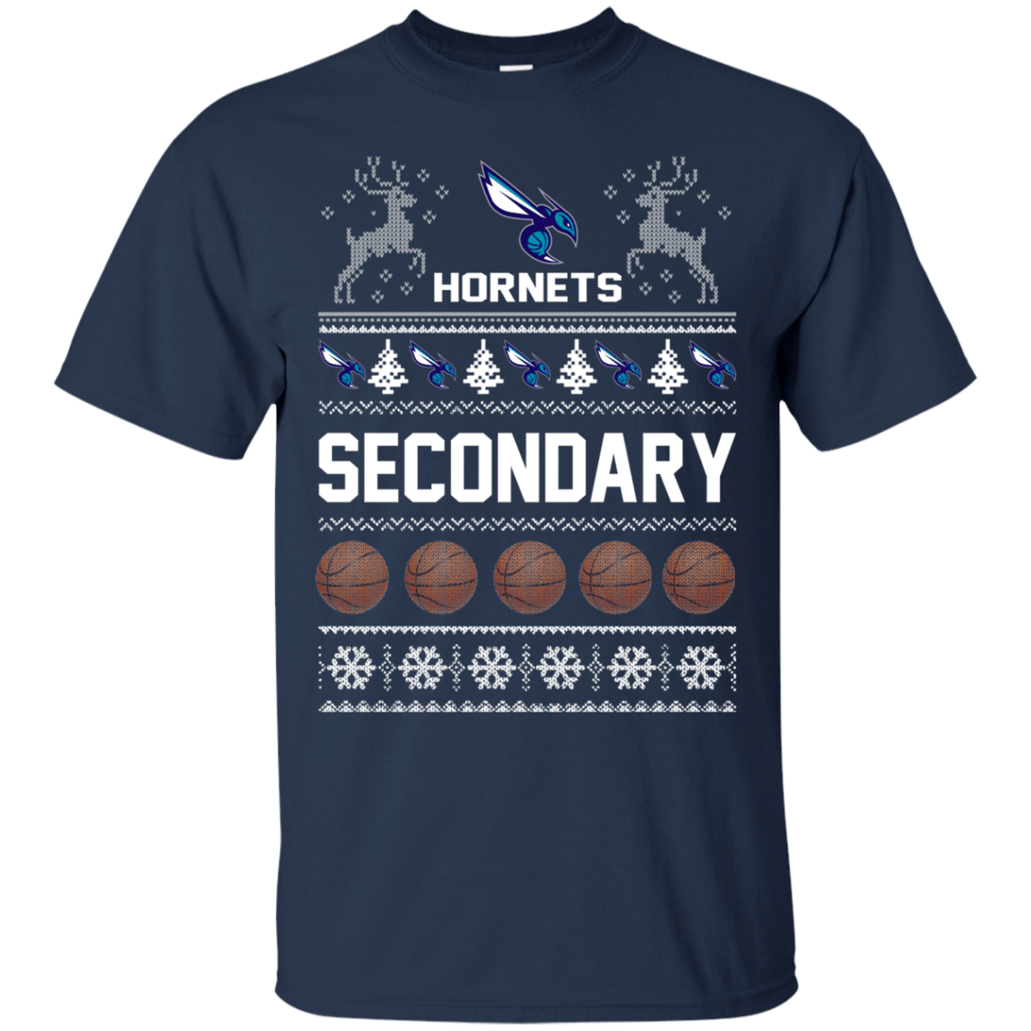 Check out this awesome Hornets Secondary Ugly Christmas T shirt