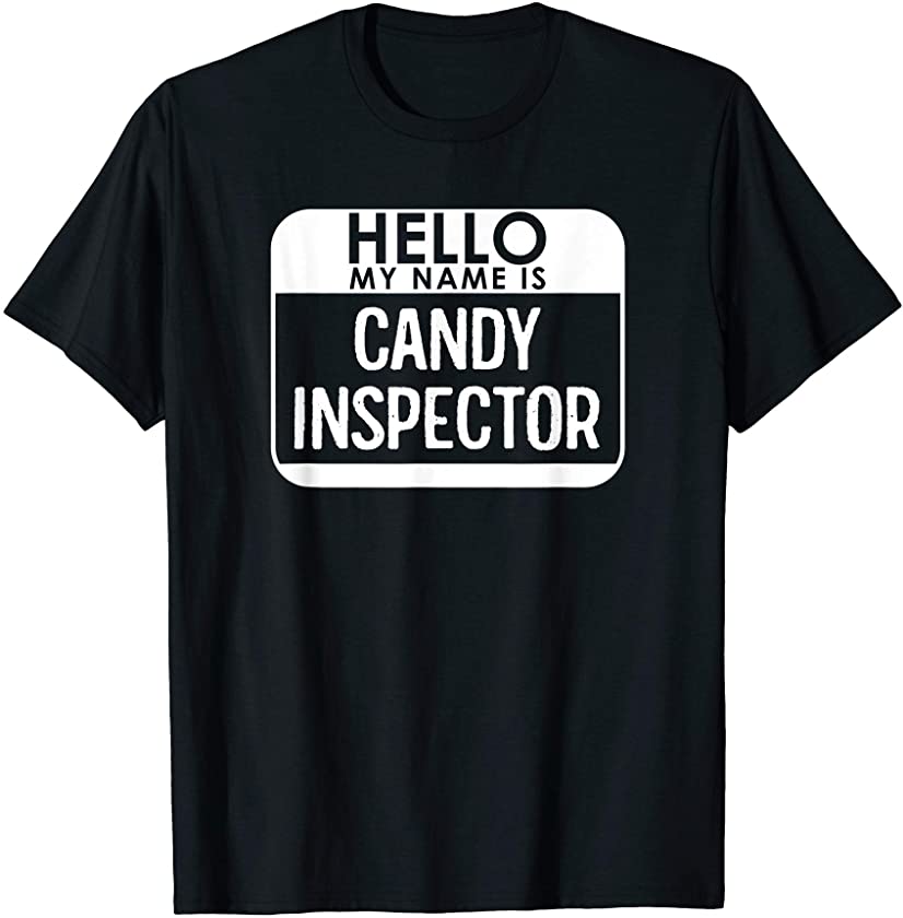 Candy Inspector Costume Funny Easy Last Minute Halloween T-Shirt