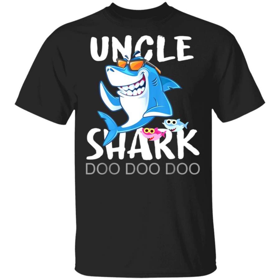 Uncle Shark Fathers Day Gift From Wife Son Daughter T-Shirt