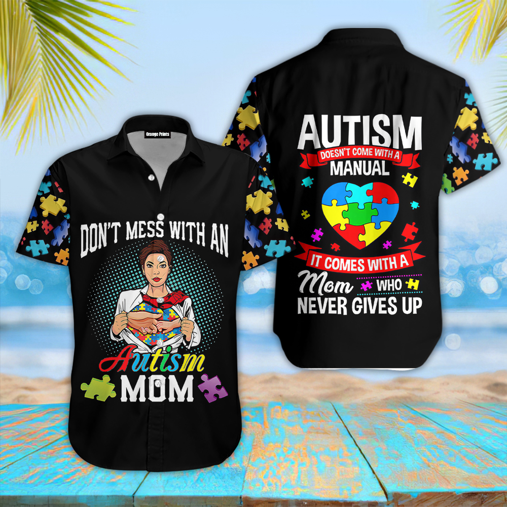 Autism Mom Puzzles Super Hawaii Shirt For Men Women Ha55596