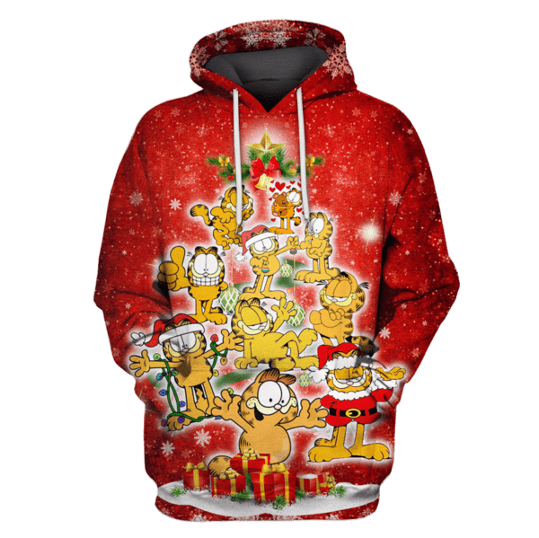 Garfield Christmas T-Shirts - Zip Hoodies Apparel