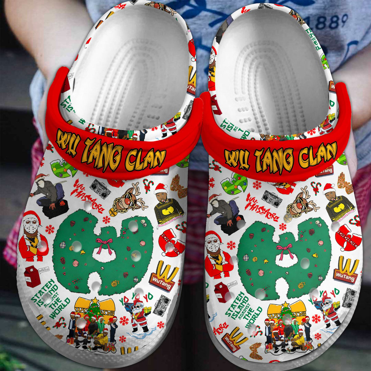 Wu Tang Clan Music Crocs Crocband Clogs Shoes Comfortable For Men Women and Kids 4