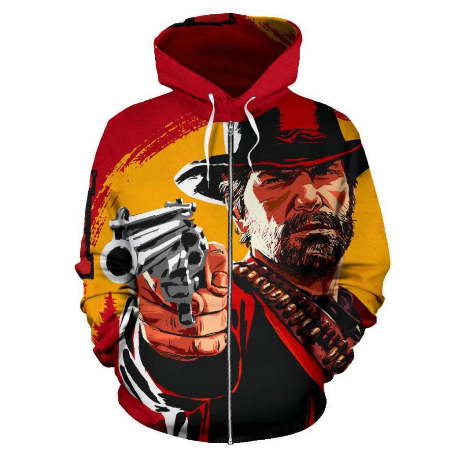 Red Dead Redemption 2 Zip Up Hoodie