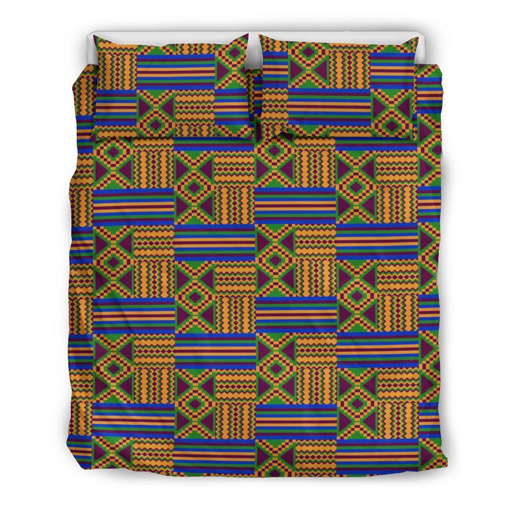 Greek Life Bedding Set – Kente Cloth Adofowaa Awaamu Duvet Cover & Pillow Cases