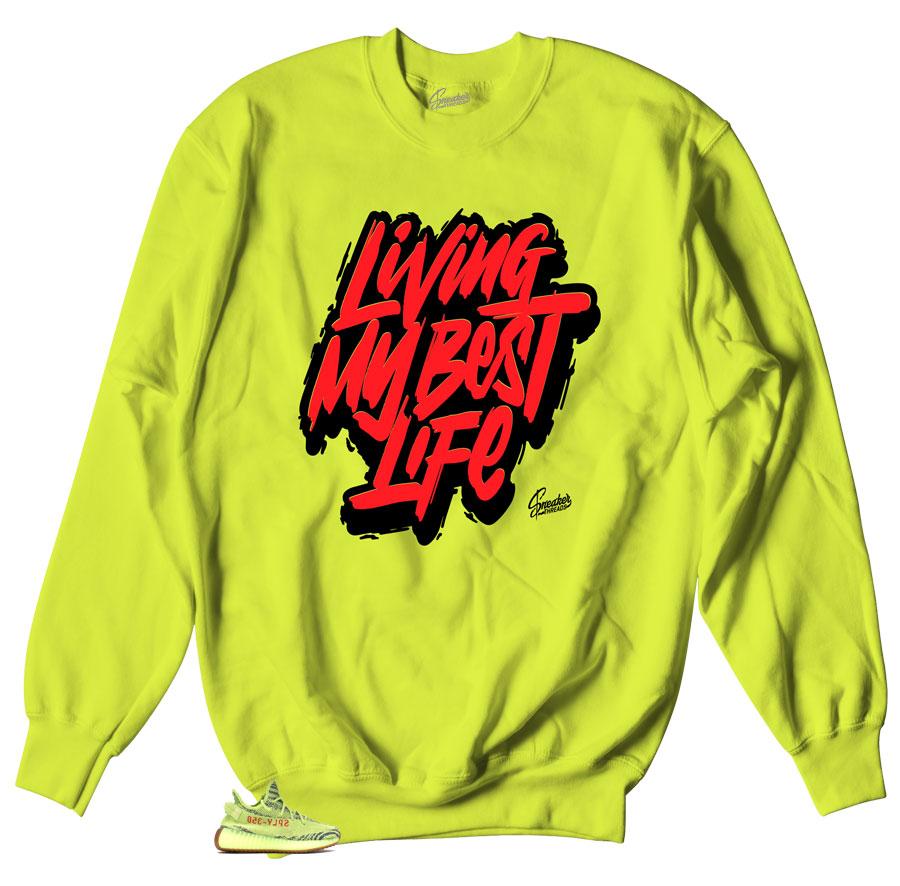 Yeezy Frozen Yellow Living Life Sweater