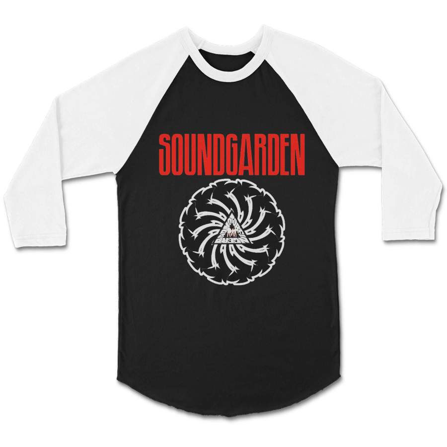 Soundgarden Logo Pearl Jam Nirvana Drunge Music Rock Heavy Chris Cornell Legend Cult Classic Vintage CPY Unisex 3/4 Sleeve Baseball Tee T-Shirt