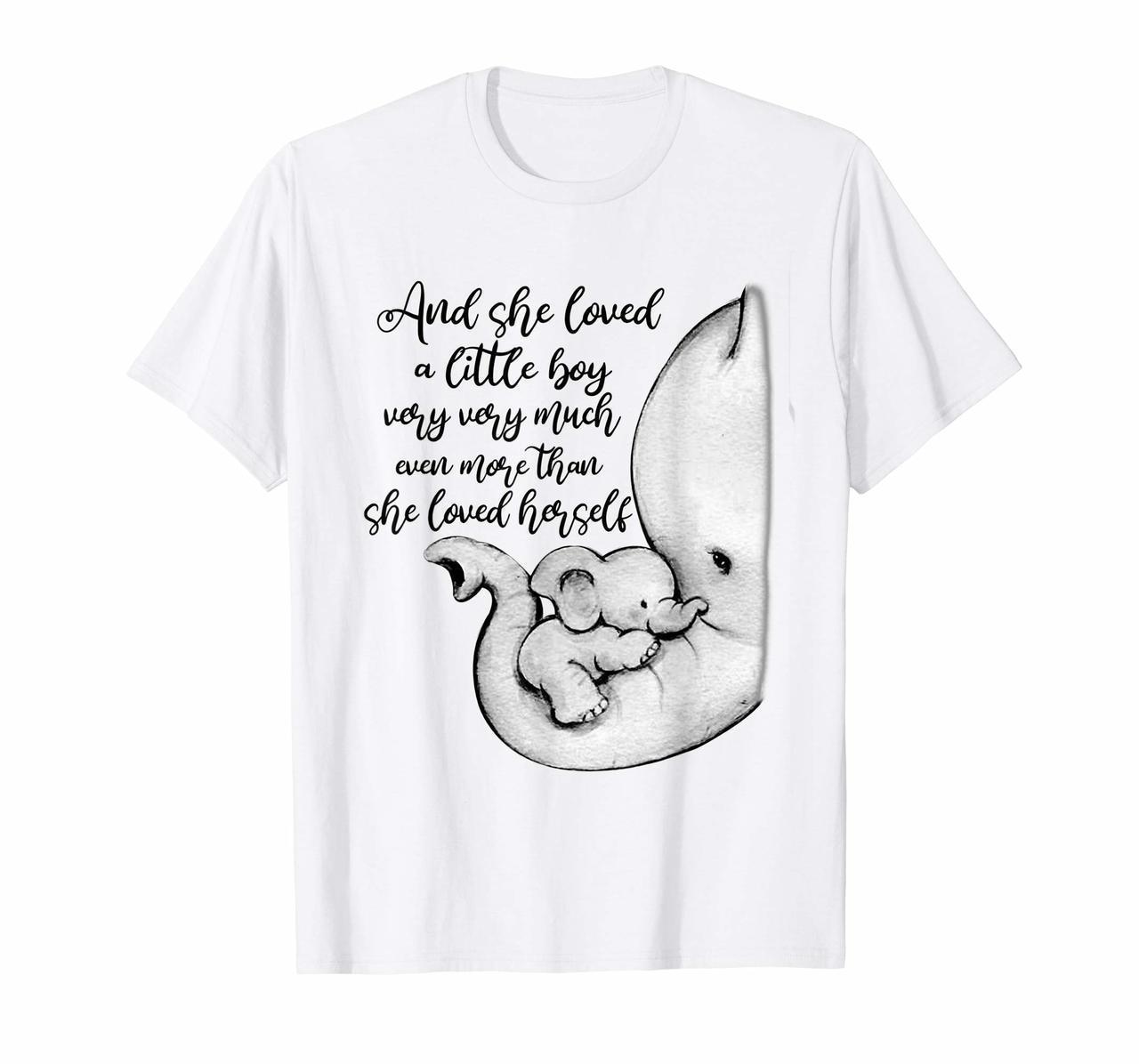 Ever More Than She Loved Herself Elephant Mom Shirt