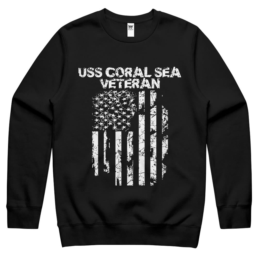 Uss Coral Sea Veteran Crewneck Sweatshirt